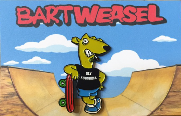 Bart Weasel Enamel Pin